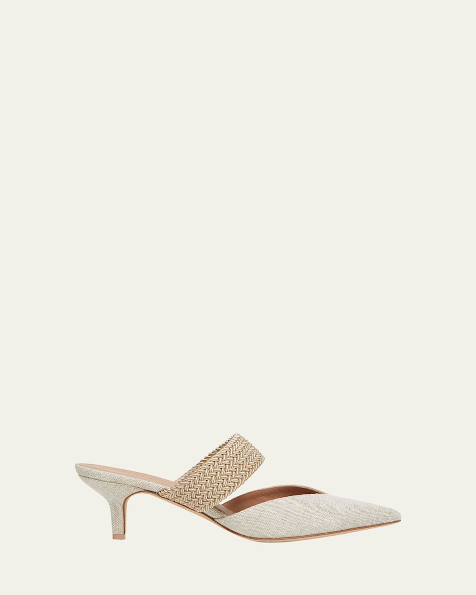 Maisie Linen Strap Mules